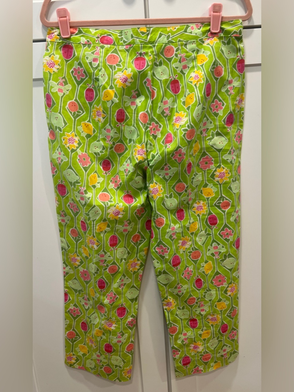 LILLY PULITZER SET OF TWO PRINTED PANTS, SIZE 10. - Picture 6 of 12